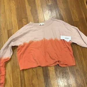 Spritual Gangster tie dye crop sweatshirt XS